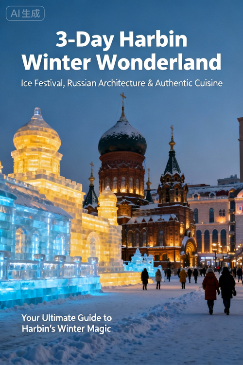 3-Day Harbin Winter Wonderland  Ice Festival, Russian Architecture & Authentic Cuisine